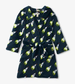 Sale Rocket Man Kids Fleece Robe BOY Sleepwear|Sleepwear