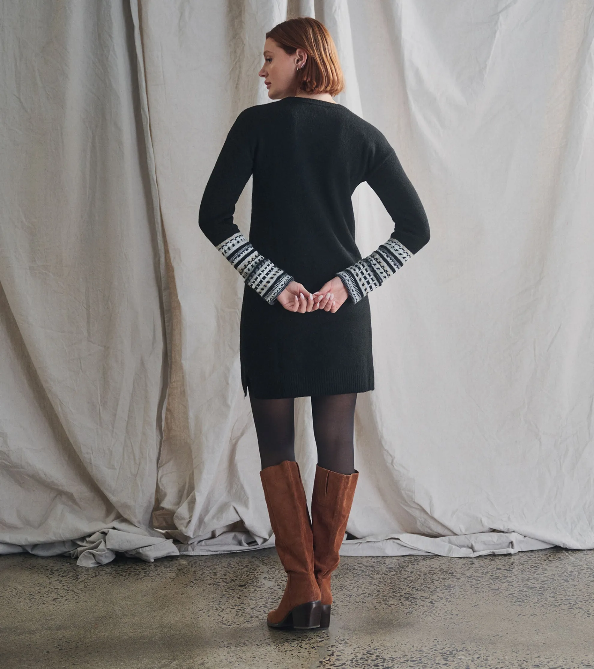 Clearance Sadie Sweater Dress - Black Women Dresses
