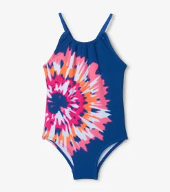 Sale Shibori Tie Dye Gather Front Swimsuit Swimwear|Swimwear