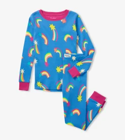 New Shooting Stars Kids Organic Cotton Pajama Set Sleepwear|Sleepwear