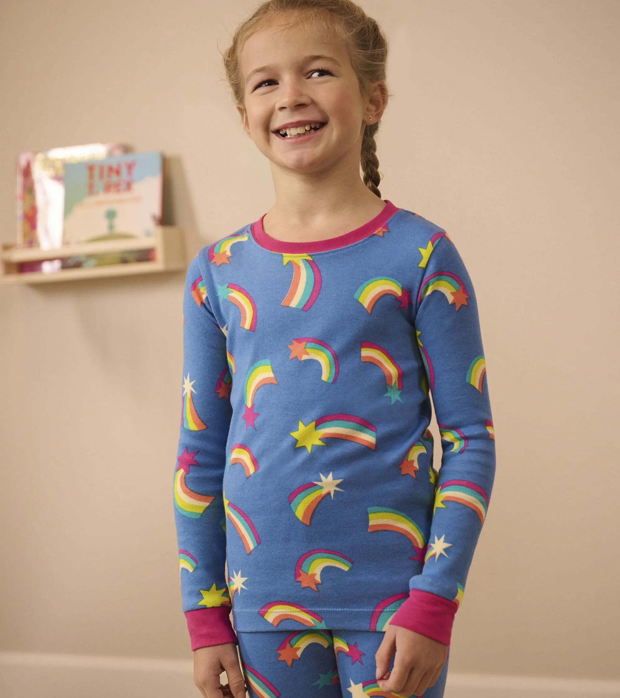 New Shooting Stars Kids Organic Cotton Pajama Set Sleepwear|Sleepwear