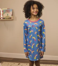 Discount Shooting Stars Long Sleeve Girls Nightgown Sleepwear|Sleepwear