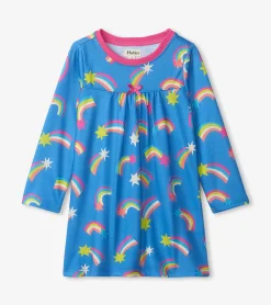 Discount Shooting Stars Long Sleeve Girls Nightgown Sleepwear|Sleepwear