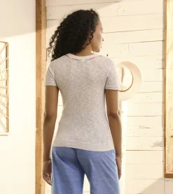Online Simone Knit Tee - White Women Tops