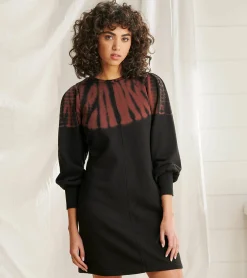 Sale Sweatshirt Dress - Caviar Storm Tie Dye Women Dresses