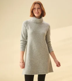 Hot Swing Sweater Dress - Grey Heather Women Dresses