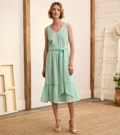 Sydney Midi Dress - Beveled Glass Gingham Women Dresses