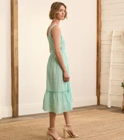 Sydney Midi Dress - Beveled Glass Gingham Women Dresses