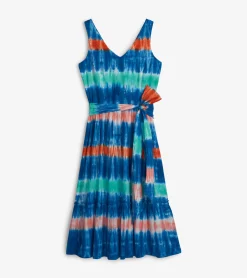 Hot Sydney Midi Dress - Cabana Tie Dye Women Dresses