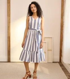 Sale Sydney Midi Dress - Summer Stripes Women Dresses
