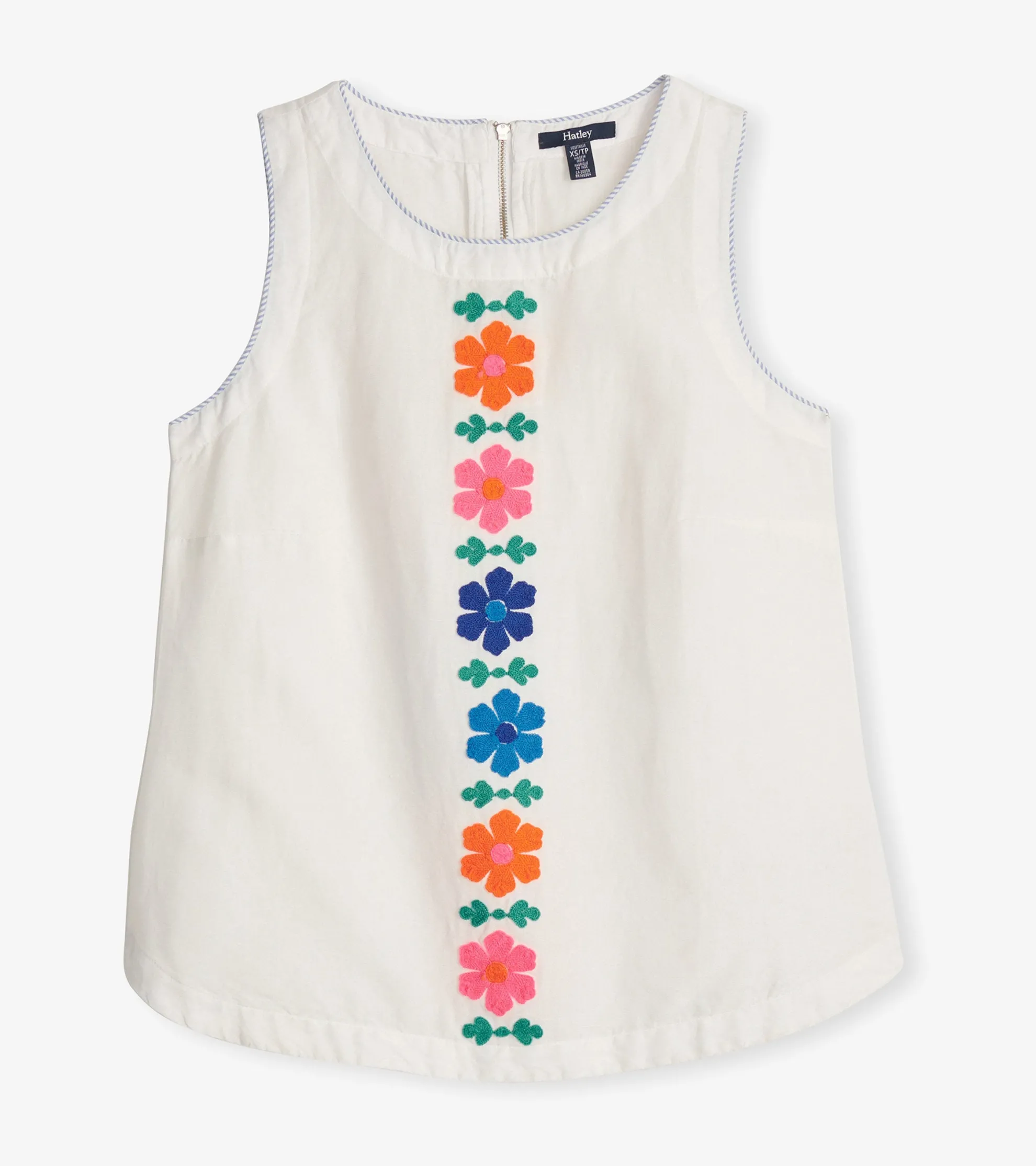 Sale Tessa Tank Top - Embroidered Flowers Women Tops