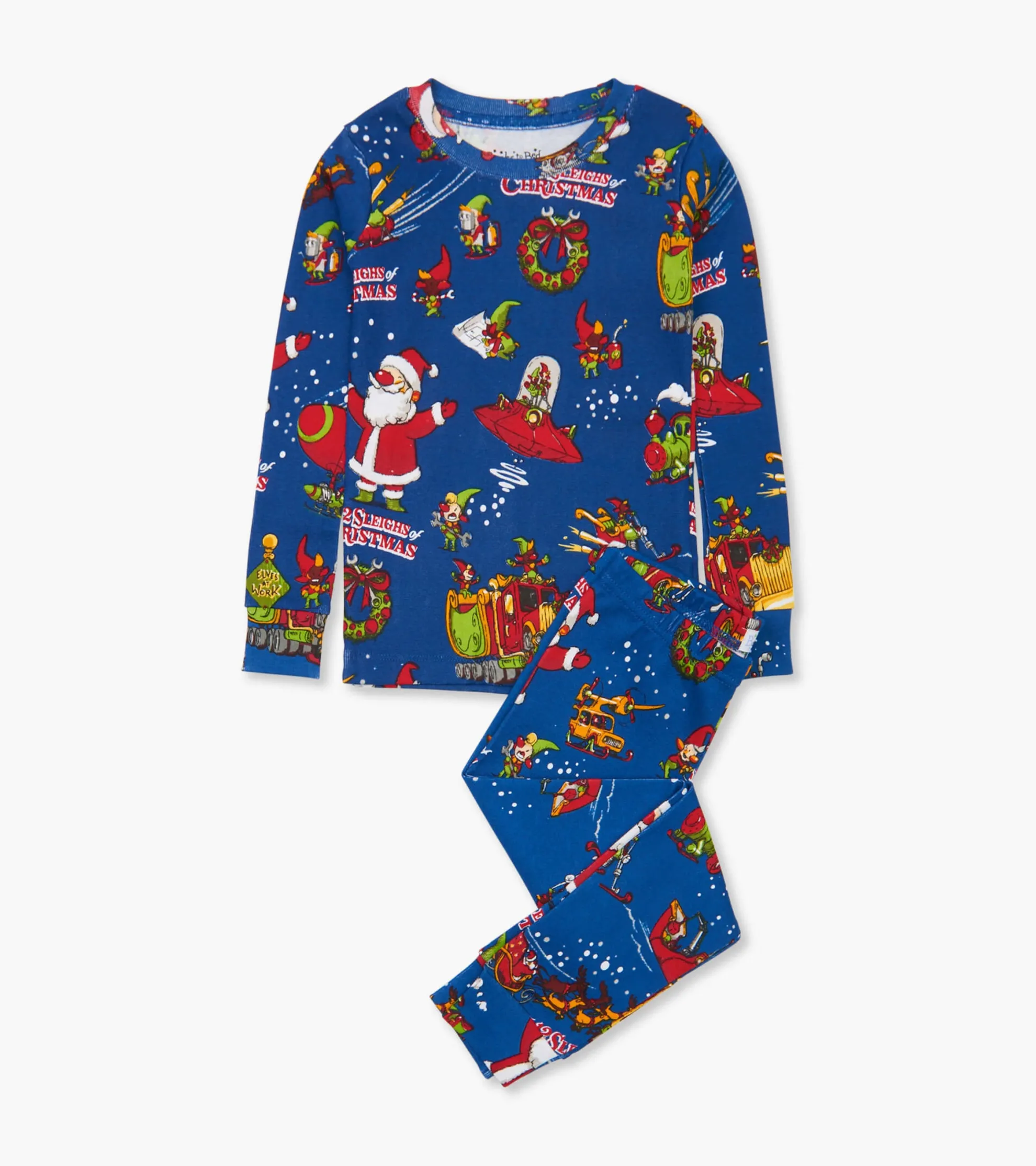 New The 12 Sleighs of Christmas Pajama Set BOY Sleepwear|Sleepwear
