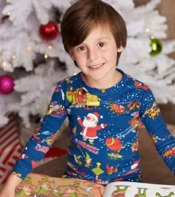 New The 12 Sleighs of Christmas Pajama Set BOY Sleepwear|Sleepwear