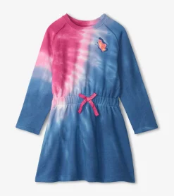 Hot Tie Dye Burst Cinched Waist Dress Dresses