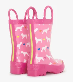 Clearance Toddler Girls French Bulldogs Rain Boots Rainwear|Rainwear