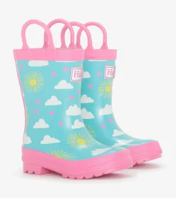 Toddler Girls Happy Skies Rain Boots Rainwear|Rainwear