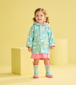 Toddler Girls Happy Skies Rain Boots Rainwear|Rainwear