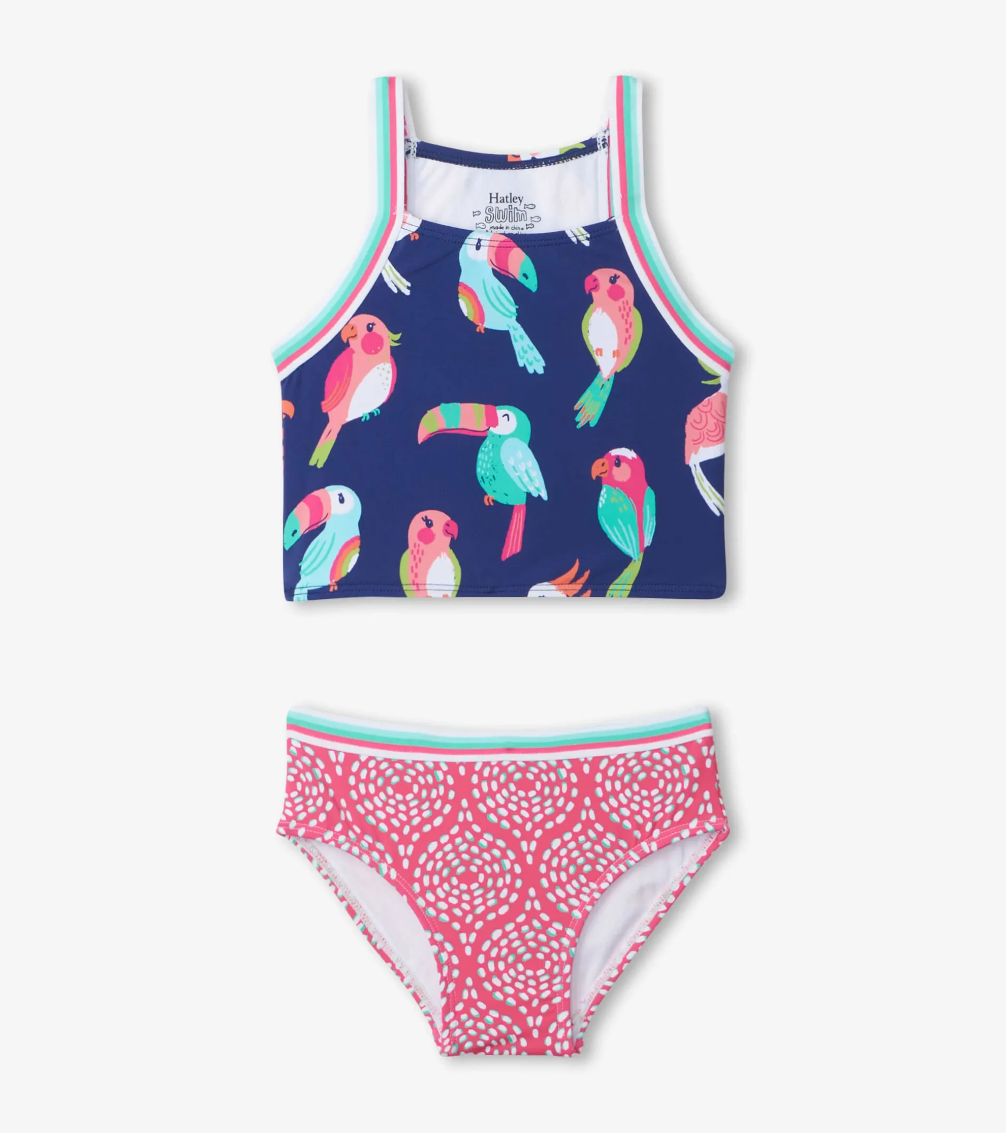 Best Tropical Birds Tankini Set Swimwear|Swimwear