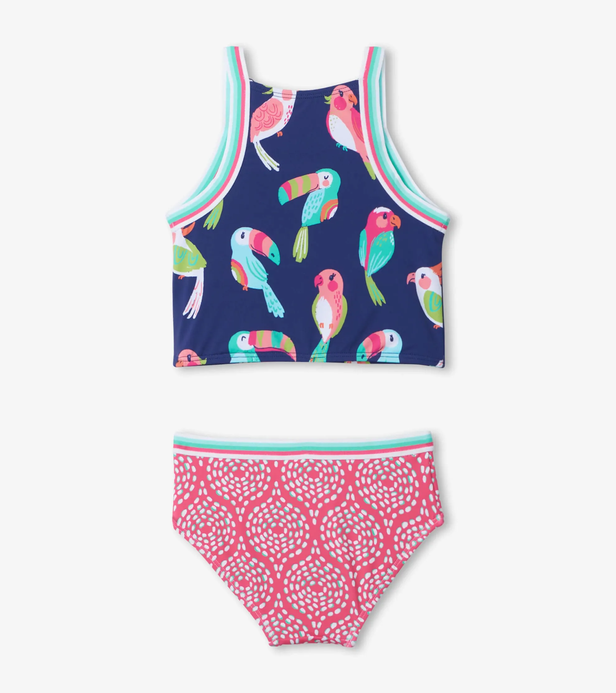 Best Tropical Birds Tankini Set Swimwear|Swimwear