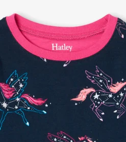 Outlet Unicorn Constellations Organic Cotton Raglan Kids Pajama Set Sleepwear|Sleepwear
