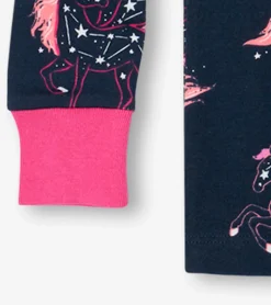 Outlet Unicorn Constellations Organic Cotton Raglan Kids Pajama Set Sleepwear|Sleepwear