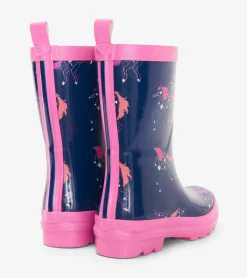 Sale Unicorn Constellations Shiny Kids Rain Boots Rainwear|Rainwear