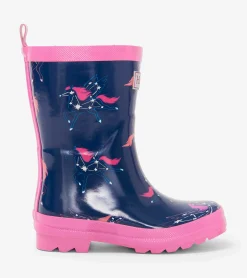 Sale Unicorn Constellations Shiny Kids Rain Boots Rainwear|Rainwear