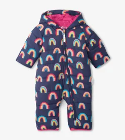 Clearance Vibrant Rainbows Baby Snowsuit Outerwear