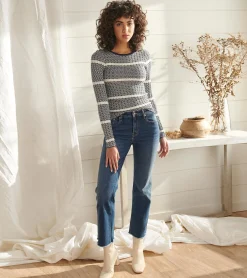 Outlet Zig Zag Sweater - Maritime Women Tops